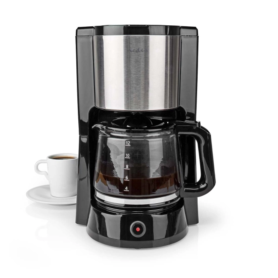 Aparat za kavu NEDIS KACM260EBK, filter, 1.5l, 1000W, crno srebrni Aparat za kavu NEDIS KACM260EBK, filter, 1.5l, 1000W, crno srebrni