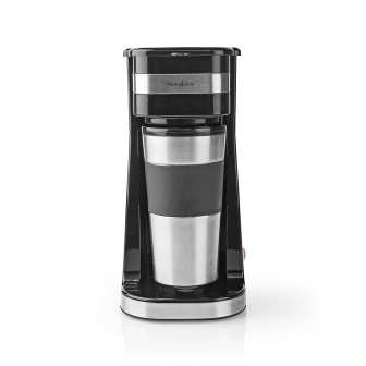 Aparat za kavu NEDIS KACM300FBK, filter, 0.4l, 750W, crno srebrni