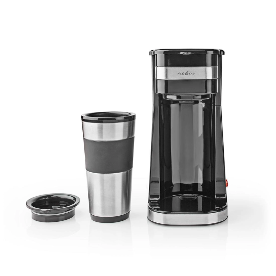 Aparat za kavu NEDIS KACM300FBK, filter, 0.4l, 750W, crno srebrni Aparat za kavu NEDIS KACM300FBK, filter, 0.4l, 750W, crno srebrni