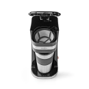 Aparat za kavu NEDIS KACM300FBK, filter, 0.4l, 750W, crno srebrni