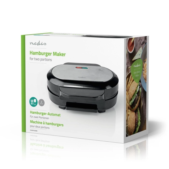 Aparat za hamburger NEDIS KAHM100BK, 1000W