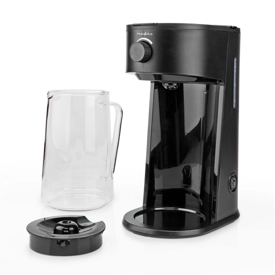 Aparat NEDIS 2u1 za ledenu kavu i ledeni čaj, Ice Coffee & Ice Tea Maker KAICM200FBK, 2.5l, crni