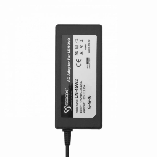Punjač za laptop SBOX LN-45W-2, za Lenovo, 20V, 2.25A, 45W Punjač za laptop SBOX LN-45W-2, za Lenovo, 20V, 2.25A, 45W