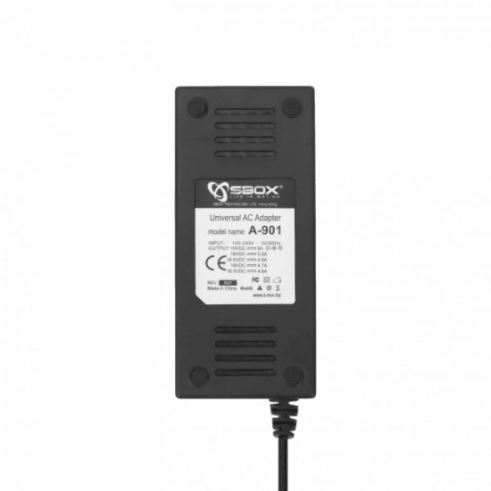 Punjač za laptop SBOX A-901, univerzalni, 15-19.5V, 4.6-6A, 90W Punjač za laptop SBOX A-901, univerzalni, 15-19.5V, 4.6-6A, 90W