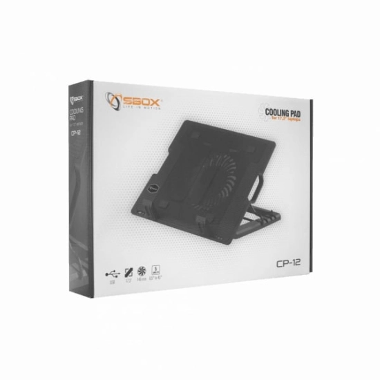 Hlađenje za laptop SBOX CP-12, 17.3incha, crno Hlađenje za laptop SBOX CP-12, 17.3incha, crno