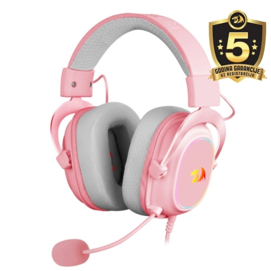 Slušalice REDRAGON ZEUS-X, mikrofon, roze Slušalice REDRAGON ZEUS-X, mikrofon, roze