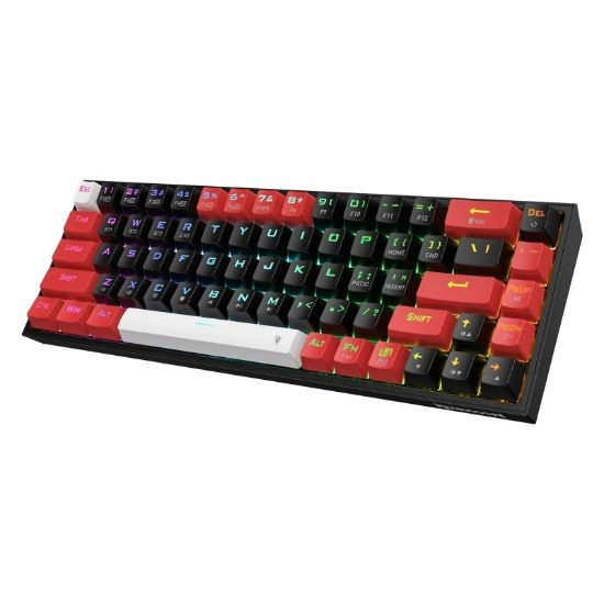 Tipkovnica REDRAGON CASTOR K631RGB PRO, žična/bežična/BT, mehanička, crveni switch