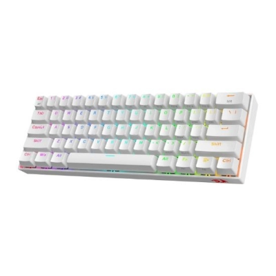 Tipkovnica REDRAGON DRACONIC K530RGB PRO, žična/BT, mehanička, smeđi switch, bijela   - Tipkovnice