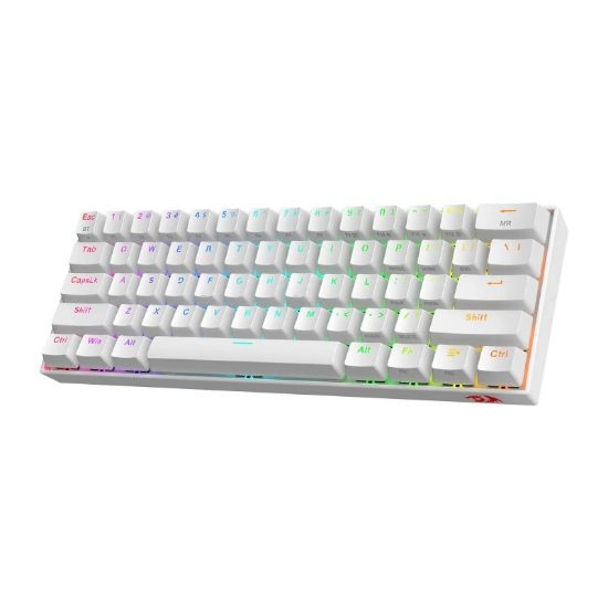 Tipkovnica REDRAGON DRACONIC K530RGB PRO, žična/BT, mehanička, smeđi switch, bijela