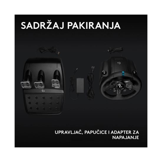 Volan LOGITECH G923 Racing + pedale za  PS5, PS4 i PC USB A