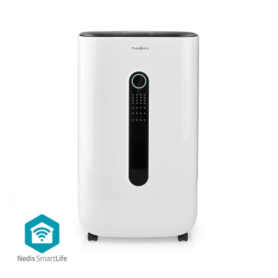 Odvlaživač zraka NEDIS DEHU20WTW SmartLife, Wi-Fi, 20 l/dan, Odvlaživanje, Kontinuirano, Max+, Suho rublje, Ventilacija, Android™, IOS, Podesivi higrostat, 195 m3/h   - TRETMAN ZRAKA