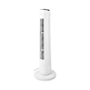Ventilator podni NEDIS FNTR13CWT40 tower, 50W, daljiski upravljač, 2 brzine, crno bijeli