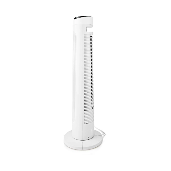 Ventilator podni NEDIS FNTR13CWT40 tower, 50W, daljiski upravljač, 2 brzine, crno bijeli