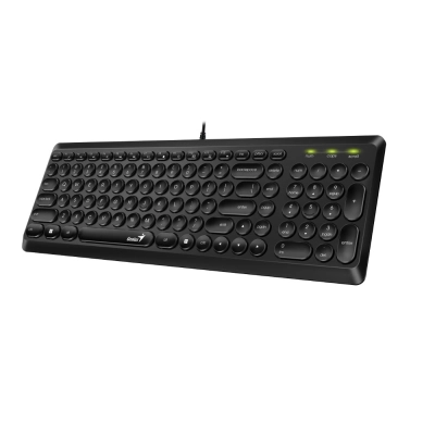 Tipkovnica GENIUS SlimStar Q200, USB A, crna   - Genius