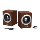 Zvučnici GENIUS SP-HF280, 6W, USB A, 3.5mm, drveni