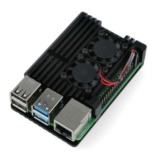 Set Raspberry Pi 4 B, 2GB, Starter Kit + kučište s dva ventilatora, JustPi