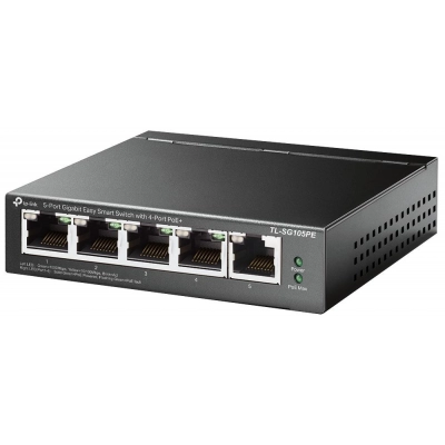 Switch TP-LINK TL-SG1005PE, 10/100/1000 Mbps,4xPOE, Smart, 5-port   - MREŽNA OPREMA