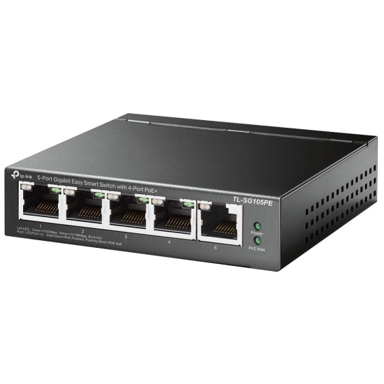 Switch TP-LINK TL-SG1005PE, 10/100/1000 Mbps,4xPOE, Smart, 5-port