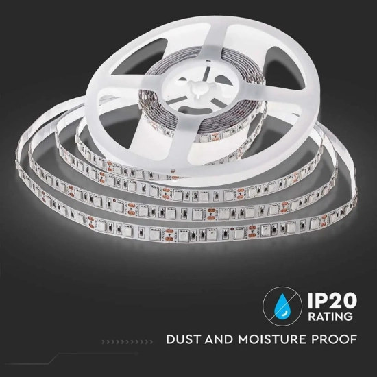 LED traka BIJELA, 60x5050 LED/m, samoljepiva,  IP20, neutralna bijela, 1 metar