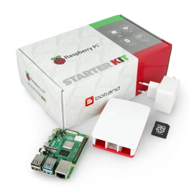 Set Raspberry Pi 4 B, 4GB, Starter Kit, Botland   - Raspberry