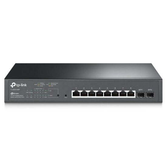 Switch TP-LINK Omada JetStream 10-port Gigabit PoE+, 8×GB+ 2×SFP ports (150W) 