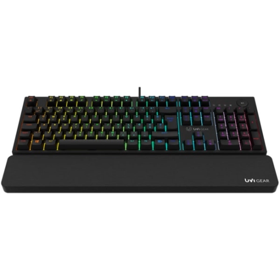 Tipkovnica UVI GEAR Pride V2 RGB, optomehanička, plavi switch, UK layout Tipkovnica UVI GEAR Pride V2 RGB, optomehanička, plavi switch, UK layout