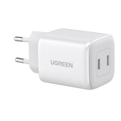 Kućni punjač UGREEN, Nexode Mini, 45W, 2x USB C, bijeli   - Punjači za smartphone