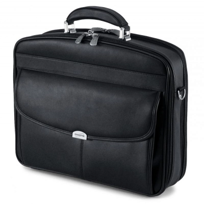 Torba za laptop DICOTA N4518L kožna, 14-15incha, crna   - Torbe i ruksaci