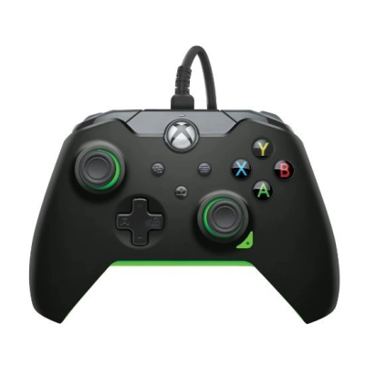 Gamepad XBOX, žični kontoler, crni neon zeleni   - Microsoft