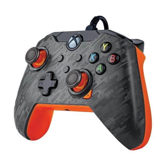 Gamepad XBOX, žični kontoler, crno narančastii