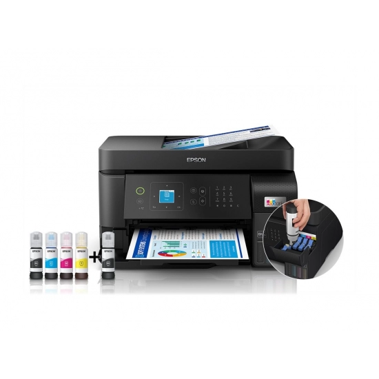 Multifunkcijski printer EPSON EcoTank L5590, printer/scanner/copy/fax, USB, LAN, Wi-Fi