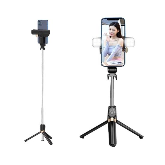 Selfie stick LED RING tripod SSTR-20, daljinski upravljač , crni