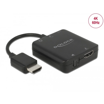 Adapter DELOCK, HDMI Audio Extractor 4K 60 Hz 63333 - DeLock Adapter DELOCK, HDMI Audio Extractor 4K 60 Hz 63333 - DeLock