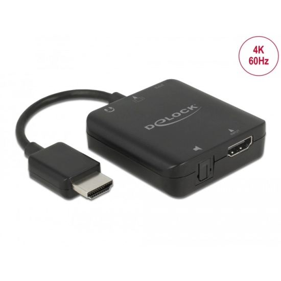 Adapter DELOCK, HDMI Audio Extractor 4K 60 Hz 63333