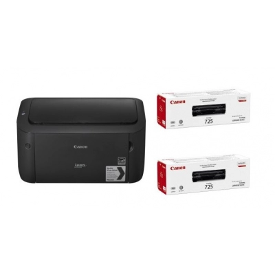 Printer CANON laser LBP6030B + 2 x CRG725   - Laserski printeri