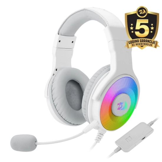 Slušalice REDRAGON Pandora H350W RGB 7.1, bijele Slušalice REDRAGON Pandora H350W RGB 7.1, bijele