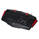 Tipkovnica REDRAGON Asura K501-2, žičana, US layout, crno crvena