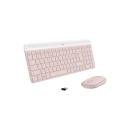 Tipkovnica + miš LOGITECH MK470, 920-009264, bežična slim, roza