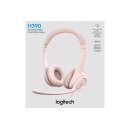 Slušalice LOGITECH H390 USB, žičane, On-ear, roze