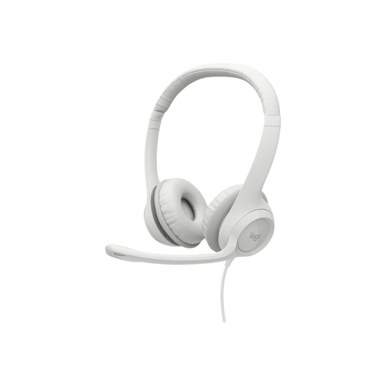 Slušalice LOGITECH H390 USB, žičane, On-ear, bijele