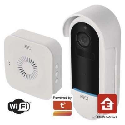 Portafon video WIFI, sa zvonom, za smartphone, EMOS GoSmart H4032   - Smart Home