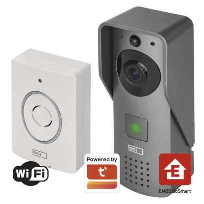 Portafon video WIFI, sa zvonom, za smartphone, EMOS GoSmart H4031   - Smart Home