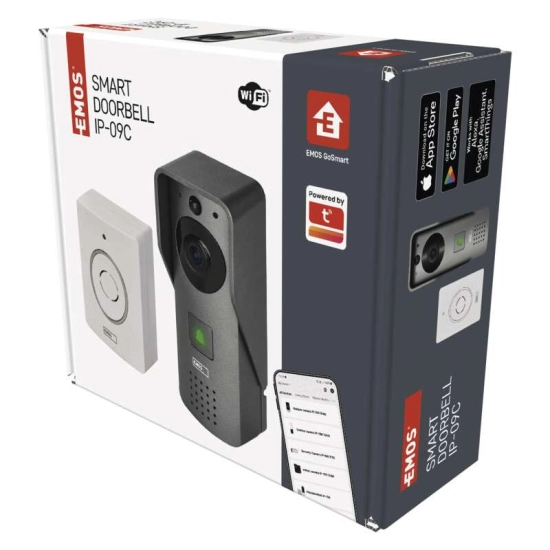 Portafon video WIFI, sa zvonom, za smartphone, EMOS GoSmart H4031 Portafon video WIFI, sa zvonom, za smartphone, EMOS GoSmart H4031