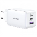 Kućni punjač UGREEN Nexode, 65W, 3-Port, bijeli