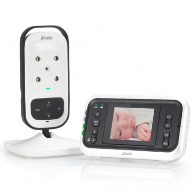Dječji monitor ALECTO DVM-75, Video baby monitor s 2,4in zaslonom u boji, bijela/antracit, do 300m   - Dječji audio/video monitori
