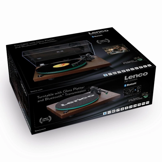Gramofon LENCO LBT-225WA, Bluetooth 5, RCA izlaz, USB B PC kodiranje, 2x10W RMS, Audio-Technica cartridge AT-VM95E Gramofon LENCO LBT-225WA, Bluetooth 5, RCA izlaz, USB B PC kodiranje, 2x10W RMS, Audio-Technica cartridge AT-VM95E
