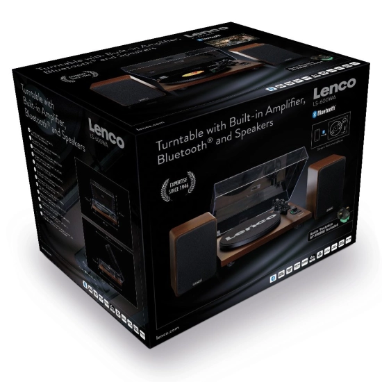 Gramofon LENCO LS-600WA, sa zvučnicima, Bluetooth 5, ugrađeno predpojačalo i pojačalo, RCA izlaz, 2x30W RMS, 33 i 45 RPM, Audio-Technica cartridge AT-VM95E Gramofon LENCO LS-600WA, sa zvučnicima, Bluetooth 5, ugrađeno predpojačalo i pojačalo, RCA izlaz, 2x30W RMS, 33 i 45 RPM, Audio-Technica cartridge AT-VM95E