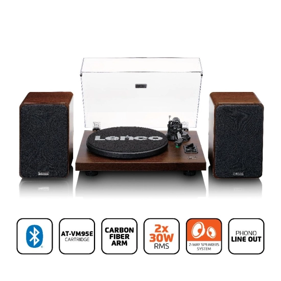 Gramofon LENCO LS-600WA, sa zvučnicima, Bluetooth 5, ugrađeno predpojačalo i pojačalo, RCA izlaz, 2x30W RMS, 33 i 45 RPM, Audio-Technica cartridge AT-VM95E Gramofon LENCO LS-600WA, sa zvučnicima, Bluetooth 5, ugrađeno predpojačalo i pojačalo, RCA izlaz, 2x30W RMS, 33 i 45 RPM, Audio-Technica cartridge AT-VM95E