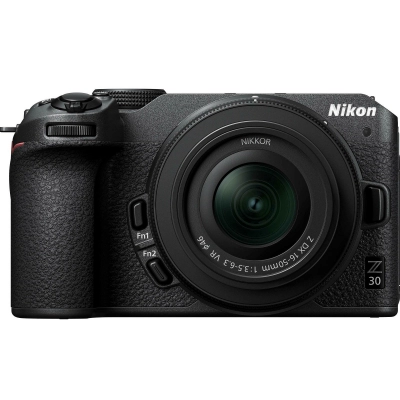 Fotoaparat NIKON Z30 + 16-50VR, DX-Format CMOS Sensor, 20.9MP, 4K UHD   - Fotoaparati