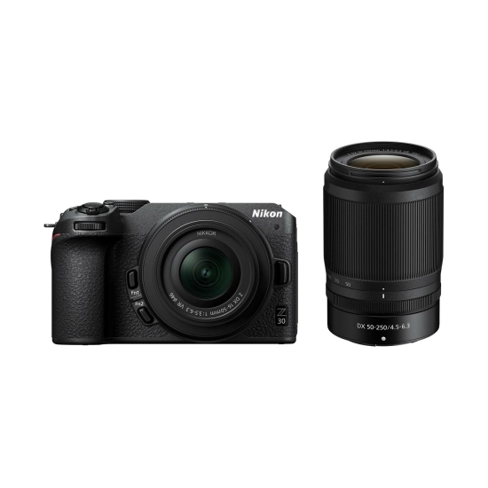 Fotoaparat NIKON Z30 + 16-50VR + 50-250 VR, DX-Format CMOS Sensor, 20.9MP, 4K UHD Fotoaparat NIKON Z30 + 16-50VR + 50-250 VR, DX-Format CMOS Sensor, 20.9MP, 4K UHD